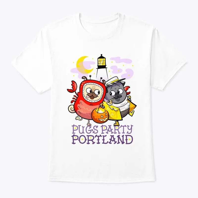 Pugs Party Portland - Whites